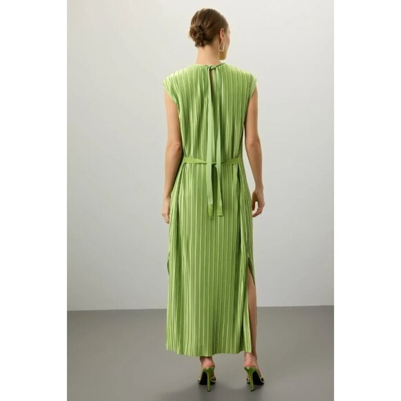 Atlein Plissé Pleated Midi Dress – Women’s Size S - Picture 3 of 16